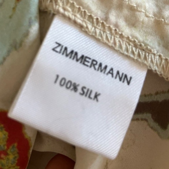 ZIMMERMANN RESORT DRESS HALTER RUFFLE RICRAC 100% SILK NEW 0 XS Paisley floral - Picture 3 of 4